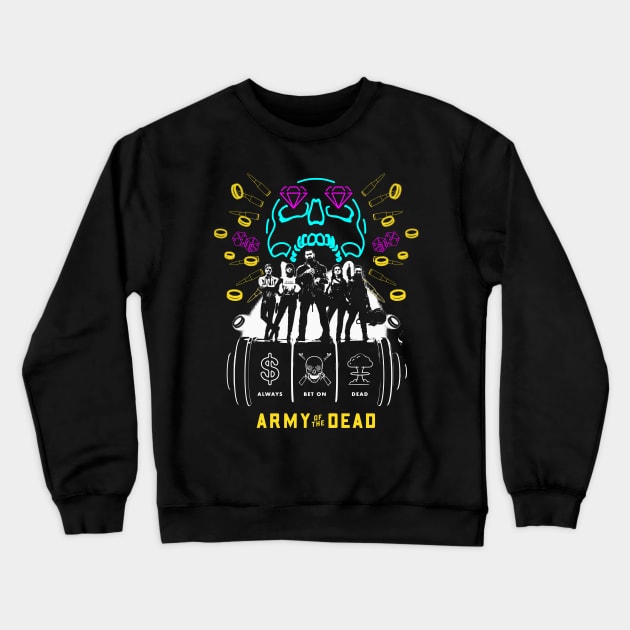 Army of the Dead (Neon) Crewneck Sweatshirt by amon_tees